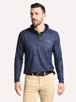 G/Fore Camo Embossed 1/4 Zip