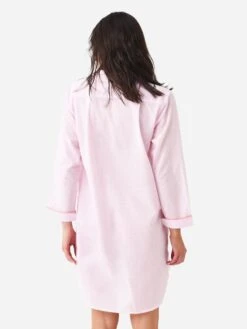 Lenora Women's Classic Gingham Nightshirt -Standrews Links Officials Store GINGNIGHTSHIRTxPINKxAlt3 81822258