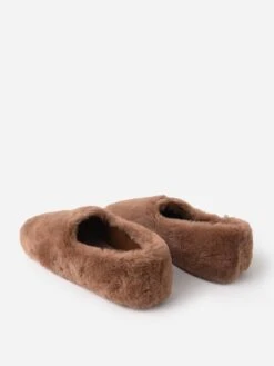 Vince Women's Emet Shearling Smoking Slipper -Standrews Links Officials Store H8406F1251xTANxAlt4 52165898