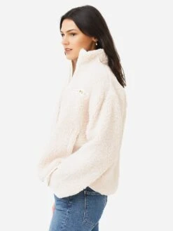 Velvet Women's Harleigh Sherpa Jacket -Standrews Links Officials Store HARLEIGH05xECRUxAlt2 77031375