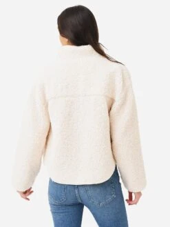 Velvet Women's Harleigh Sherpa Jacket -Standrews Links Officials Store HARLEIGH05xECRUxAlt3 77031376