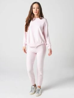 Monrow Women's Reversed Elastic Vintage Sweatpant -Standrews Links Officials Store HB006 201xROSExAlt3