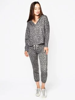 Monrow Cheetah Stitched Elastic Vintage Sweats -Standrews Links Officials Store HB0301 9 VINTAGEBLACKalt3