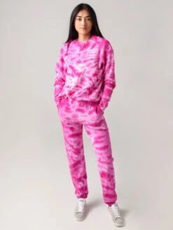 Monrow Women's Crystal Tie-dye Boyfriend Sweatpant -Standrews Links Officials Store HB0455 6xFUCHSIAxAlt3 19440606