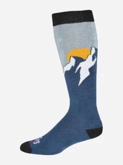 Hot Chillys Men's Heli Mid Volume Sock -Standrews Links Officials Store HC2851PxHELIBLUExAlt2 56408217