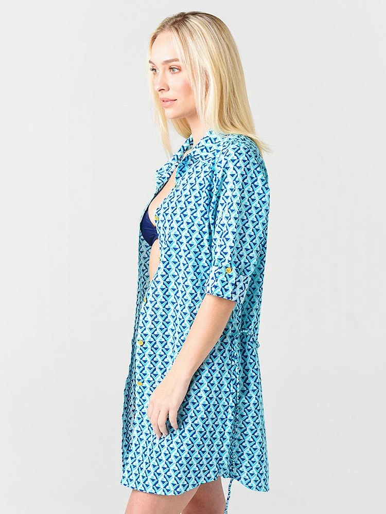 Helen Jon Women's Shirt Dress Cover-Up 2 Helen Jon Women's Shirt Dress Cover-Up - Image 2