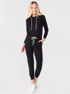 Monrow Women's Hooded Jumpsuit
