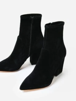 Loeffler Randall Women's Isla Suede Slim Ankle Bootie -Standrews Links Officials Store ISLA SS BLACKxBLACKSUEDExAlt4 101687874