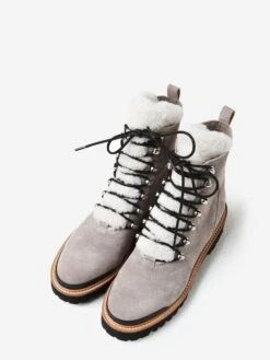 Marc Fisher Women's Izzie Lugsole Ankle Boot -Standrews Links Officials Store IZZIE xCLOUDSUEDExAlt1 15718257