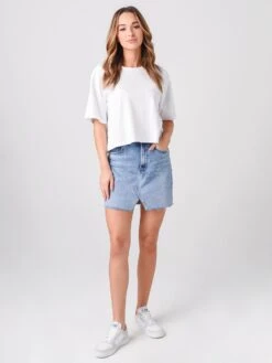 J Brand Women's Jules High-Rise Stretch Denim Skirt -Standrews Links Officials Store JB002809xCHADRONxAlt3