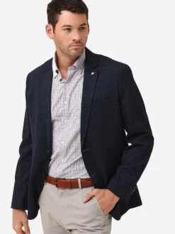 Blue Industry Men's Heathered Jersey Jacket 8 Blue Industry Men's Heathered Jersey Jacket -Standrews Links Officials Store JBIW20 M30xNAVYxAlt2 77388161