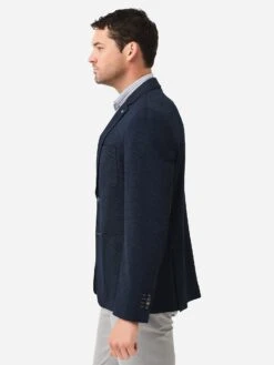 Blue Industry Men's Heathered Jersey Jacket 10 Blue Industry Men's Heathered Jersey Jacket -Standrews Links Officials Store JBIW20 M30xNAVYxAlt4 78005331