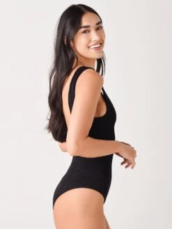 Hunza G Women's Jeanne One Piece Swimsuit 7 Hunza G Women's Jeanne One Piece Swimsuit -Standrews Links Officials Store JEANNE SWIMxBLACKxAlt2 30221555