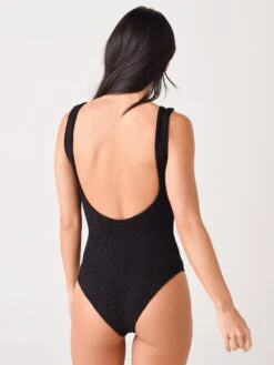 Hunza G Women's Jeanne One Piece Swimsuit 8 Hunza G Women's Jeanne One Piece Swimsuit -Standrews Links Officials Store JEANNE SWIMxBLACKxAlt3 30221556