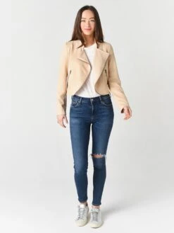 Jack Women's Dive Bomb Biker Jacket 7 Jack Women's Dive Bomb Biker Jacket -Standrews Links Officials Store JJ102812 LTSIENNAalt3