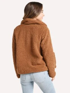 Jack Women's Soft Skills Faux Fur Jacket -Standrews Links Officials Store JJ302919 CAMELalt2