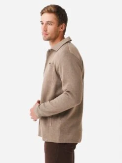 Johnnie-O Men's Tudor Knit Jacket -Standrews Links Officials Store JMJK2140xCAMELxAlt3 82342156