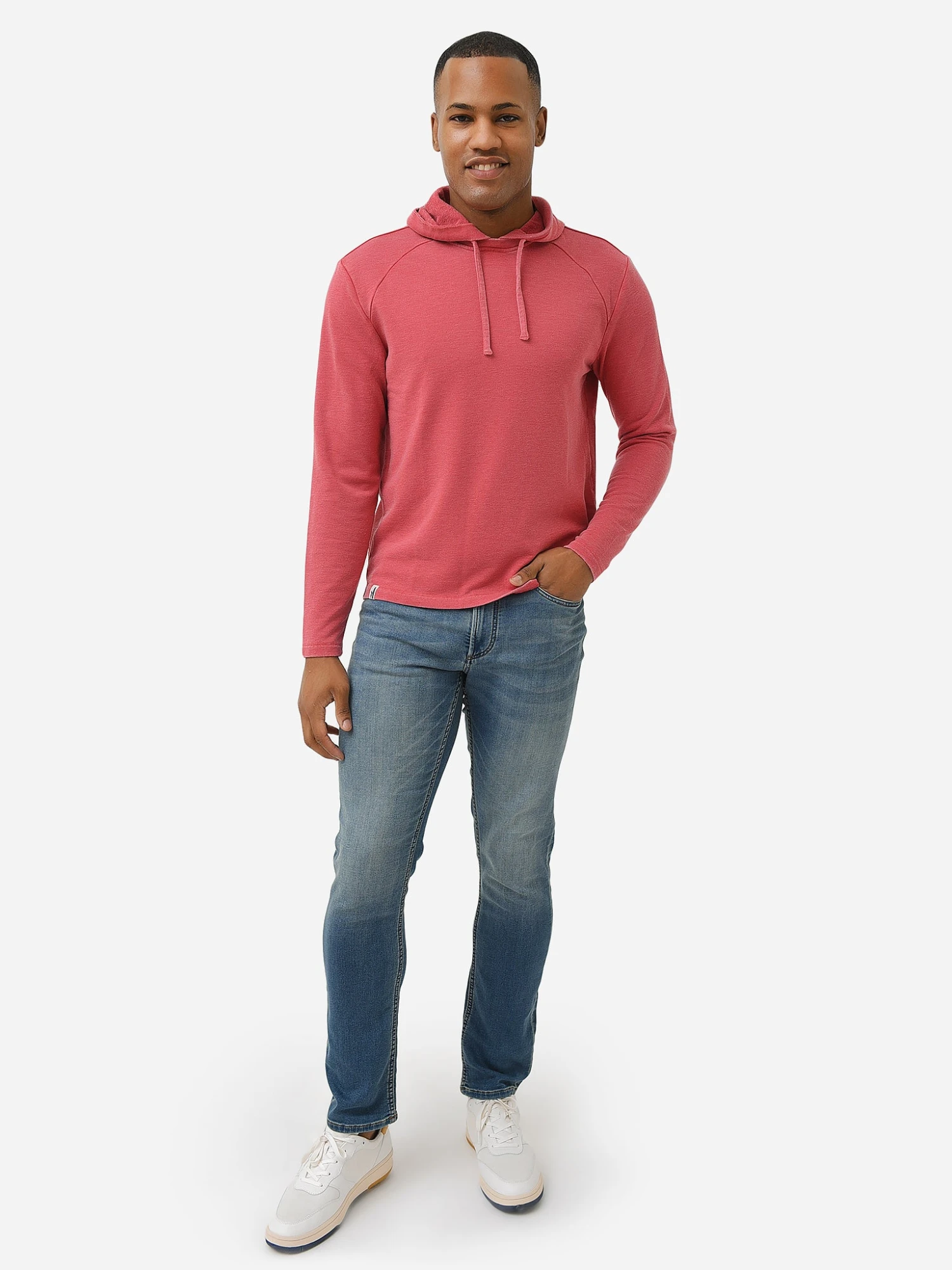 Johnnie-O Men's Satchel Burn Out Washed Pullover Hoodie 2 Johnnie-O Men's Satchel Burn Out Washed Pullover Hoodie - Image 2