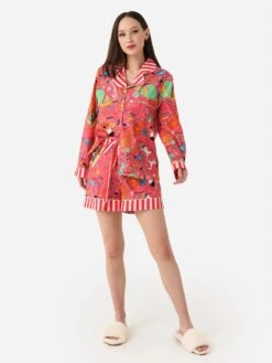 Karen Mabon Women's Bedroom Floor Pajama Set 9 Karen Mabon Women's Bedroom Floor Pajama Set -Standrews Links Officials Store KM BF CxPINKxAlt3 99319793