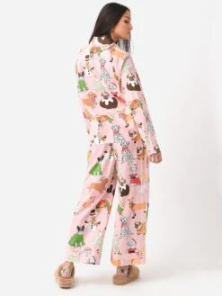 Karen Mabon Women's Christmas Dogs Long Pajama Set 7 Karen Mabon Women's Christmas Dogs Long Pajama Set -Standrews Links Officials Store KM CD LSPJ CxPINKxAlt3 80045868