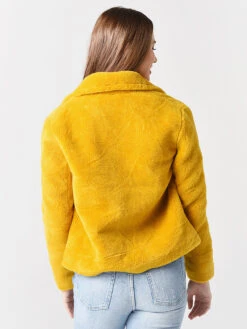 Soia & Kyo Women's Laure Sherpa Jacket 6 Soia & Kyo Women's Laure Sherpa Jacket -Standrews Links Officials Store LAURExSUNFLOWERxAlt2