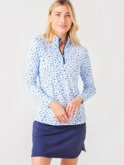 Peter Millar Women's Crown Sport Collection Lightweight Sun Comfort Base Layer Shirt -Standrews Links Officials Store LF21EK07xSRNBCxPrimary 40260529