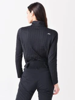 KJUS Women's Sense Half-Zip Pullover -Standrews Links Officials Store LG25 K02xBLACKxAlt1 51038856