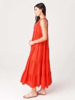 9 Seed Women's Core Cotton Sleeveless Tier Maxi Dress -Standrews Links Officials Store LIGHTHOUSEBCH CxDAHLIAxAlt1 31719026