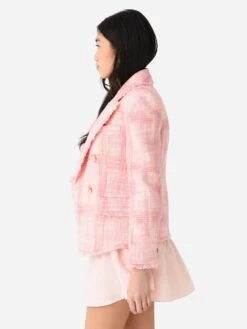 LoveShackFancy Women's Denison Blazer -Standrews Links Officials Store LJ146 1361xPASTELPEONYxAlt2 90960518