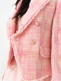 LoveShackFancy Women's Denison Blazer -Standrews Links Officials Store LJ146 1361xPASTELPEONYxAlt4 90960521