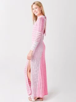 LoveShackFancy Loveshack Fancy Women's Tam Maxi Knit Gown -Standrews Links Officials Store LK540 737xAMORPINKxAlt1 39897403