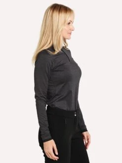 KJUS Women's Feel Half Zip -Standrews Links Officials Store LS25 E06 BLACKalt1