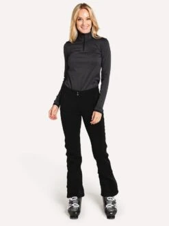 KJUS Women's Feel Half Zip -Standrews Links Officials Store LS25 E06 BLACKalt3