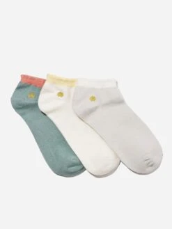 Lele Sadoughi Set Of 3 Country Club Ankle Socks