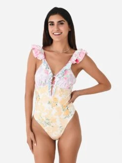 LoveShackFancy Women's Tibbie One-Piece Swimsuit