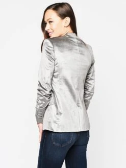 Frame Women’s Velvet Classic Blazer -Standrews Links Officials Store LWOT0414 SILERalt2