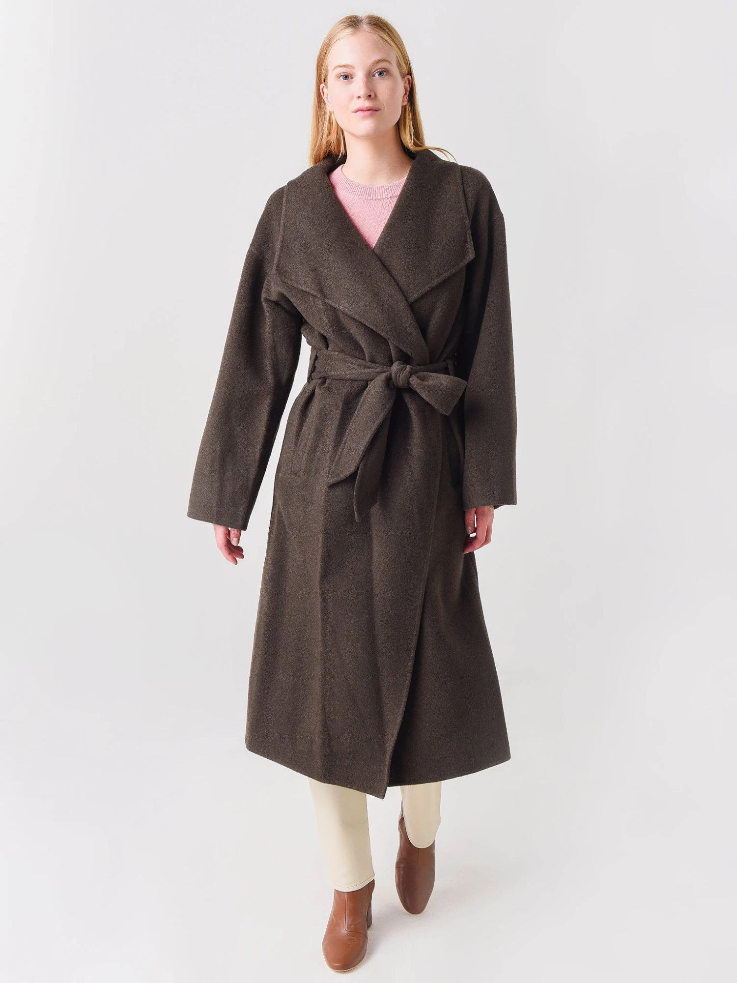 Frame Women's Double Face Wrap Coat 2 Frame Women's Double Face Wrap Coat - Image 2