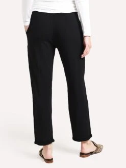 Majestic French Terry Pant With Rolled Bottom -Standrews Links Officials Store M004 FPA023 NOIRalt2