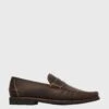Peter Millar Crown Handsewn Leather Penny Loafer