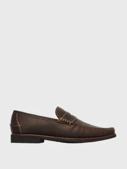 Peter Millar Crown Handsewn Leather Penny Loafer