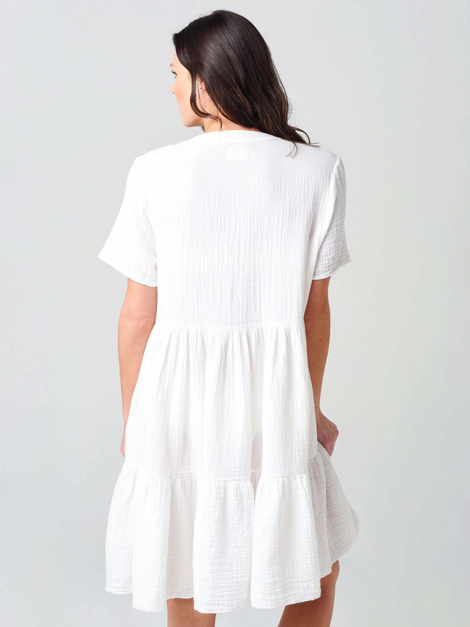 9 Seed Women's Marbella Ruffle Tier Cover-Up Dress 3 9 Seed Women's Marbella Ruffle Tier Cover-Up Dress - Image 3