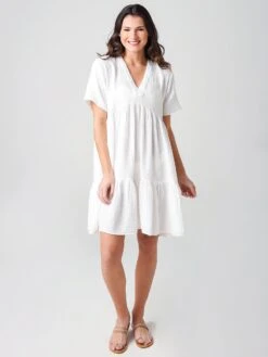 9 Seed Women's Marbella Ruffle Tier Cover-Up Dress 7 9 Seed Women's Marbella Ruffle Tier Cover-Up Dress -Standrews Links Officials Store MARBELLAxWHITExAlt3 23070454