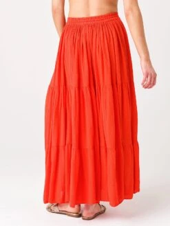 9 Seed Women's Core Cotton Tier Martinique Maxi Skirt 15 9 Seed Women's Core Cotton Tier Martinique Maxi Skirt -Standrews Links Officials Store MARTINIQUE CxDAHLIAxAlt2 31720166