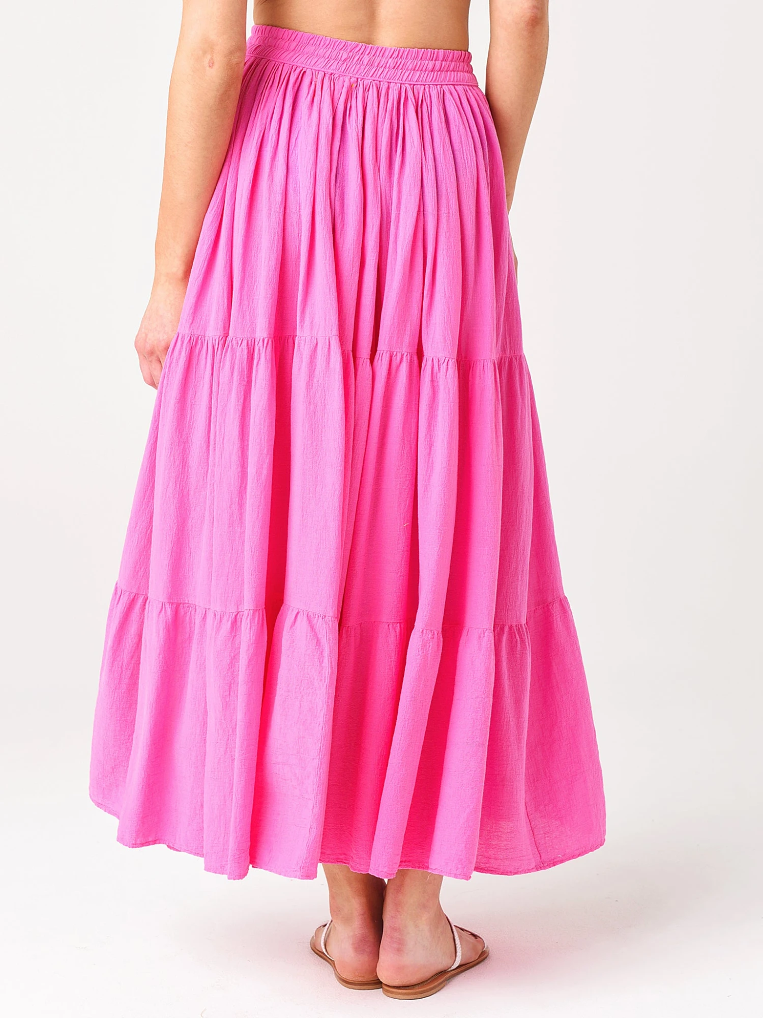 9 Seed Women's Core Cotton Tier Martinique Maxi Skirt 4 9 Seed Women's Core Cotton Tier Martinique Maxi Skirt - Image 4