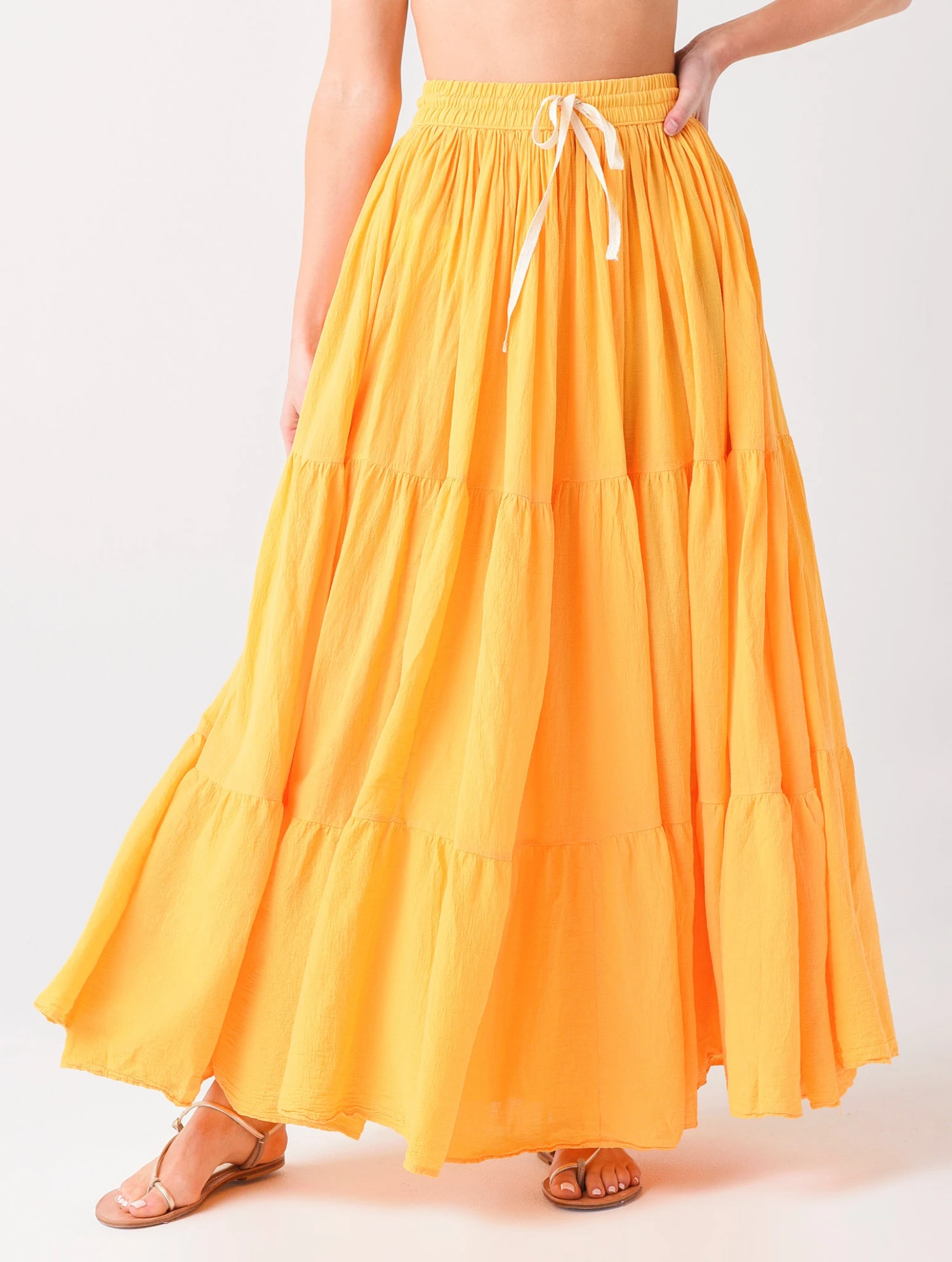 9 Seed Women's Core Cotton Tier Martinique Maxi Skirt 8 9 Seed Women's Core Cotton Tier Martinique Maxi Skirt - Image 8