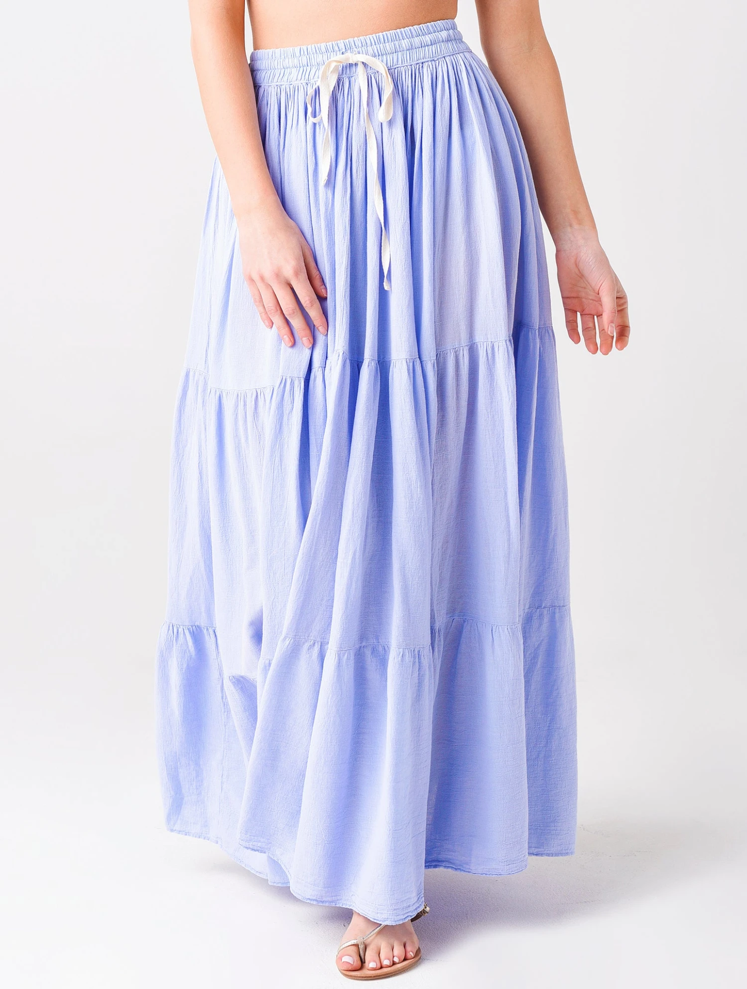 9 Seed Women's Core Cotton Tier Martinique Maxi Skirt 9 9 Seed Women's Core Cotton Tier Martinique Maxi Skirt - Image 9