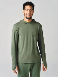 Free Fly Men's Bamboo Crossover Hoody -Standrews Links Officials Store MCO109xDARKOLIVExPrimary 19937981