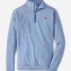 Peter Millar Men's Perth Mini Stripe Quarter Zip Sweater