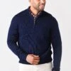 Peter Millar Men's Crown Soft Merino-Silk Quarter-Zip Sweater