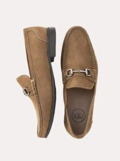 Peter Millar Men's Hyperlight Nubuck Bit Loafer -Standrews Links Officials Store MF19F52 CHOCOLATEalt2